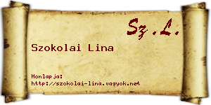 Szokolai Lina névjegykártya